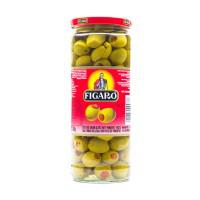 Figaro Green Stuffed Olives - 450gm