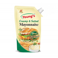 Young'S Creamy and Salted Mayonnaise Pouch - 1Ltr