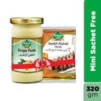 Mehran Ginger Paste (Get Seekh Kabab 25gm Sachet Free) - 320gm