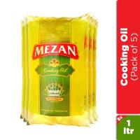 Mezan Cooking Oil - 1L (Pack of 5)