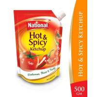 National Hot and Spicy Ketchup Pouch - 500gm