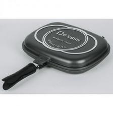 Chef Double Sided Grill Pan Nonstick 36 Cm CHEFF-010 Silver