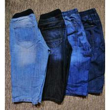 pack of 4 SMD Black Mini Denim Shorts For men