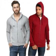 Aashi Pack of 2 Stylish Hoodies for Men AA-28 Multicolor