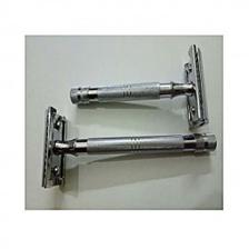 Obexa Medical Equipments Pack of 2 Stainless Steel Shaving Safety Razor Silver
