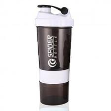 6 in 1 Protein Shaker Bottle 500 ml Black & White