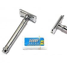 Obexa Medical Equipments Double Edge Safety Razor With 10 Blades & Case Silver
