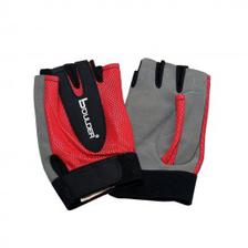 Boulder Weight Lifting Gloves Red & Grey For Women