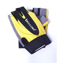 Boulder Weight Lifting Gloves Yellow & Grey For Women