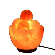 Fire Bowl Salt Lamp with Balls
