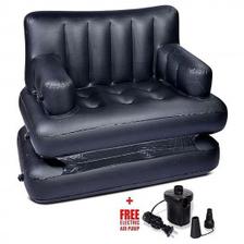 5 In 1 inflatable Sofa Air Bed BSK-372 Black