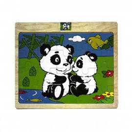 Zapple Wooden Panda Puzzle Game