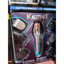 KEMEI-680A - 8 in 1 Grooming Kit Shaver & Trimmer for Men - Grey