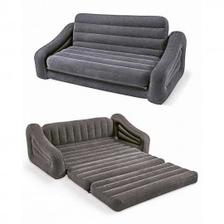 Intex Two Person Inflatable Pull Out Sofa Bed STN-136 Grey