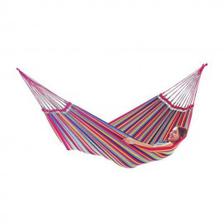Outdoor Hammock Hang Bed Camping Canvas Striped Design TBAM-9913 Multi Color
