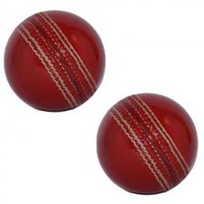 Pack of 2 Cricket Hard Ball Red