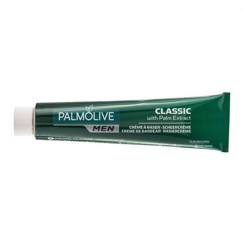 Palmolive Men Shave Cream, Classic With Palm Extract, 100ml