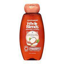 Garnier Whole Blends Coconut Oil &Cocoa Butter Smoothing Shampoo, For Fizzy Hair, Paraben Free, 370ml