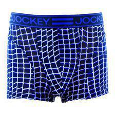 Jockey Sports Boxer Shorts, Navy Grid