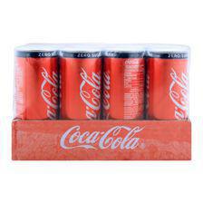 Coca Cola Zero Calories Can 250ml, 12 Pieces