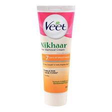 Veet Nikhaar Hair Removal Cream, Half Arms, Turmeric & Saffron, All Skin Types, 50g