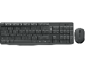 Logitech MK235 Wireless Keyboard and Mouse (Grey)