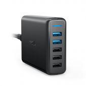 Anker PowerPort Speed 5 With Dual Quick Charge 3.0 (Black)
