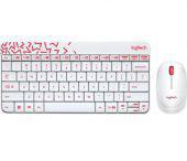 Logitech MK240 Combo Wireless Keyboard and Mouse (Red/Yellow)