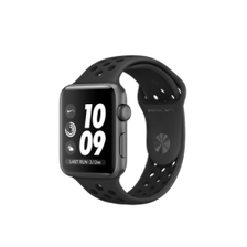 Apple Watch Series 3 42mm Case Space Gray Aluminum Nike Sport Band Black