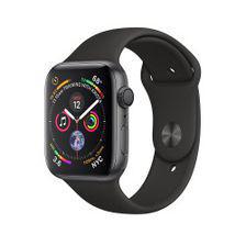 Apple Watch Series 4 44mm Space Gray Aluminum Case with Black Sport Band