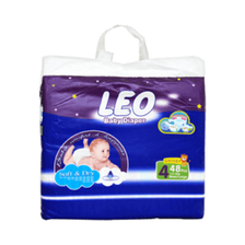 Leo Baby Diaper Jumbo Pack Large 48 Diapers