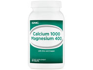 GNC Calcium 1000  Magnesium 400 with Zinc (180 Tablets)