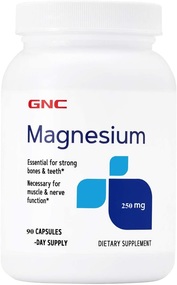 GNC Magnesium 250 MG (90 Vegetarian Tablets)