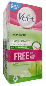 3-in-1 Bundle Veet Wax Strips & Hair Removal Creams For Dry Skin