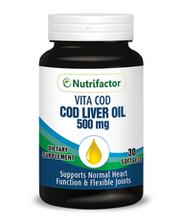 Nutrifactor Vita Cod (Cod Liver Oil 500mg) 30 Softgels