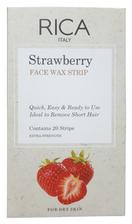 Rica Brazilian Face Wax Strip Strawberry 20 Strips