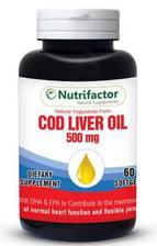 Nutrifactor COD Liver Oil 500Mg (Natural Triglyceride Form) 60 Softgel