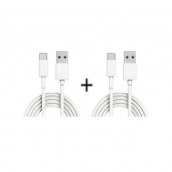 Singapore Mobile Accessories Pack Of 2 - Type C USB Cable - White