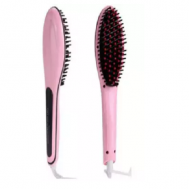 Fast Hair Straightener Brush  Pink By Saste Shop