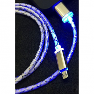 Singapore Mobile Accessories LED Charging Cable - Blue Led
