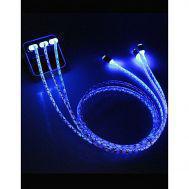 Singapore Mobile Accessories LED Charging Cable - Transparent