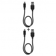 Singapore Mobile Accessories Pack Of 2 - Short Charging Cable For Powerbank - Black