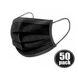 Disposable Surgical Face Mask Black Pack Of 50 | Best Surgical Face Mask | Super Surgical Face Mask