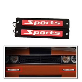 Sports Flexible LED DRL Red - Pair | Daytime Running Lights | Car Styling Led Day Light | DRL Lamp