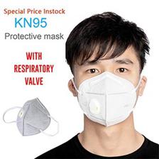 KN 95 Face Mask with Filter White | Protection against Coronavirus COVID 19 Virus Precaution Reusable Respiratory KN-95 KN95 Masks | with Filter Valve Each 1 Piece