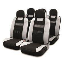 Seat Covers Black Gray | Fabric Seat Cover | Soft Cloth Type Seat Cover