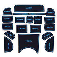 Honda Vezel PVC Interior Mats | Car Styling Non Slip Mats | Car Door Groove Mat Interior Cup Door Pad Gate Slot Mat Stickers Accessories