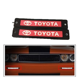 Toyota Flexible LED DRL Red - Pair | Daytime Running Lights | Car Styling Led Day Light | DRL Lamp