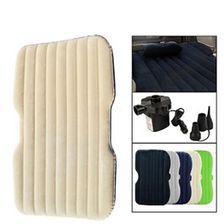 Car Back Seat Air Mattress Portable Air Bed Beige | Inflatable Backseat	Bed