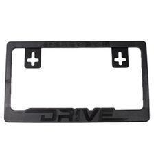 Drive License Plate Frame Black